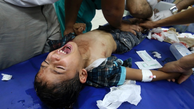 child injured Gaza